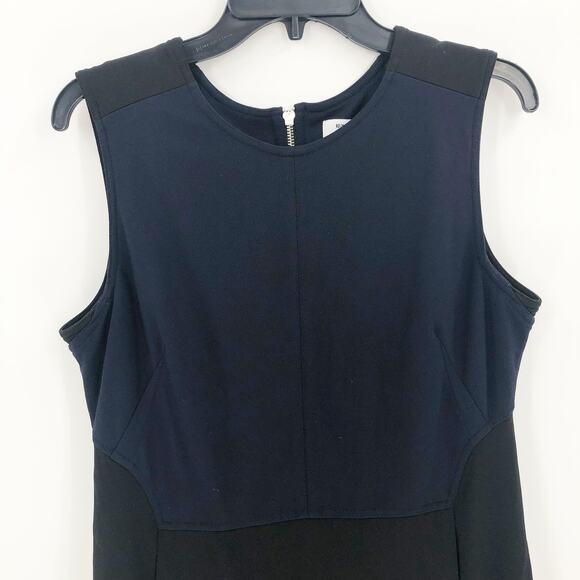 KF/KaufmanFranco Collective Dress 12 Black Color-Block Stretch Sleeveless - Picture 4 of 10